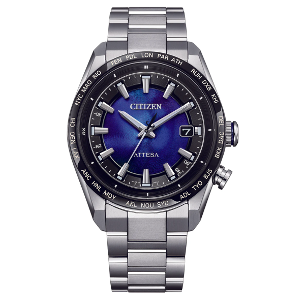 Citizen Attesa Eco-Drive Satelite Wave Unite With Blue CB0288-65