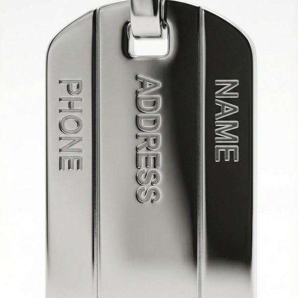 Blaze Steel Series  Dog Tag Pendant