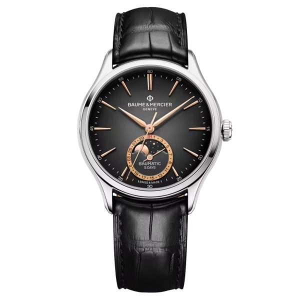 Baume & Mercier Clifton Automatic Moon Phase 39mm Watch 10758